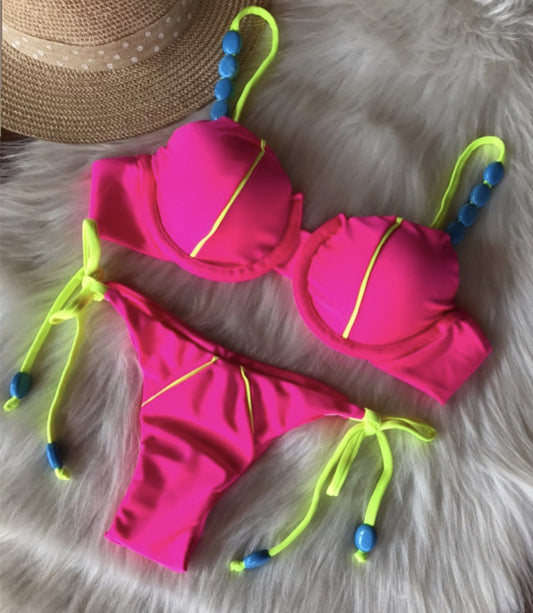 The New Swimsuit Brazilian  Bikini Splice Split
